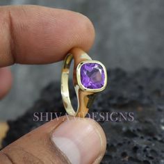 Main Stone: Natural African AmethystMetal Purity: Solid 925 Sterling SilverMetal Color: Bright Silver & More OptionGemstone Weight: 3.50 caretsSilver Weight: 5.80 gramsGross Weight: 6.10 gramsGemstone Size: 10x10mm-----------------gift for father, gift for dad, fathers day ring, ring for dad, Heirloom Amethyst Solitaire Ring, Gold Amethyst Ring For Wedding, Fine Jewelry, Gold Amethyst Ring With Center Stone For Wedding, Yellow Gold Amethyst Ring With Center Stone For Promise, Classic Purple Ruby Wedding Ring, Yellow Gold Amethyst Ring With Prong Setting For Promise, Purple 14k Gold Promise Ring, Gold Amethyst Solitaire Ring, 14k Gold Amethyst Ring For Promise