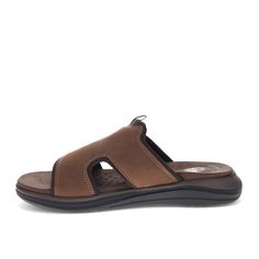 Slide into comfort and style with these Dockers casual sandals and you’ll be ready for anything. Add them to jeans or shorts and let the synthetic leather uppers elevate your look, while the lightweight, flexible TPR outsole creates long-lasting traction and support. Plus, these sandals will keep you feeling cool and relaxed all day long thanks to their extra-soft EVA footbed, which features a moisture-wicking sock cover and perforated ventilation. Designed to complement any casual look and buil Casual Brown Synthetic Sport Sandals, Casual Leather Slides For Outdoor, Comfortable Brown Synthetic Sandals, Brown Slip-on Sport Sandals With Arch Support, Comfortable Brown Sport Sandals For Vacation, Comfortable Brown Slide Sport Sandals, Comfortable Brown Sport Slide Sandals, Comfortable Brown Slip-on Sport Sandals, Casual Slide Sandals For Outdoor