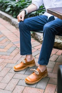 Featured style: Jylland in Brown Derby Shoe, Timeless Shoes, Style Inspiration Spring, Back Support, Derby Shoes, Classic Leather, Shoes For Men, Stacked Heel, Loafers Men