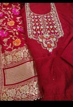 Item Overview ATHARVA Hand Embroidered Salwar Kameez Reds/Embroidered Chanderi Shirt/Exclusive Banarasi silk Dupatta/Custom Stitch Unstitch/Gift/Customised Anarkali Dno. CH1669 Fabric: * Shirt: Chander Silk - Embroidered Neck/ 2.5 Mts Beautiful Hand Embroidery * Dupatta: Banarasi silk Dupatta 2.5Mts/ Latkans Tassels (Motifs may wary)/Exclusive . * Bottom Santoon Taffeta Silk 2.5 Mts. Excusive Hand Embroidered Party Wear Punjabi Suit. Customization: * Fabrics Customization: Designs Can be made in Traditional Red Slub Silk Sharara, Designer Red Chanderi Traditional Wear, Red Semi-stitched Slub Silk Churidar, Red Embroidered Slub Silk Kurta, Unstitched Red Slub Silk Churidar, Red Slub Silk Traditional Wear With Dupatta, Red Unstitched Slub Silk Churidar, Traditional Red Slub Silk Kurta, Red Traditional Slub Silk Kurta