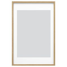 an empty wooden frame hanging on the wall