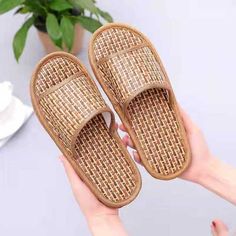 Introducing our stylish and comfortable Rattan Sliders, the perfect addition to your summer wardrobe. These sliders feature a chic and unique design that is sure to make a statement. These rattan sliders are available in a range of sizes to ensure the perfect fit for your feet. They are also easy to slip on and off, making them a great option for those on-the-go. Whether you're lounging by the pool or running errands around town, these Rattan Sliders are the perfect choice for any occasion. Orde Comfortable Straw Sandals For Beach Season, Comfortable Summer Flip Flops With Woven Sole, Comfortable Open Toe Flip Flops With Woven Sole, Summer Straw Slides, Summer Beach Slides In Natural Color, Beige Round Toe Slides For Vacation, Natural Slides For Summer Beach, Comfortable Natural Sandals For Summer, Natural Summer Slides For Beach