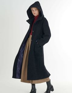 ■Premium Mohair Alpaca Blending Detachable Hooded Long Coat ■Made in KOREA ■COMPOSITIONMOHAIR 10%ALPACA 8% WOOL 62%NYLON 20% ■FABRIC QUALITY*560g/m mohair, alpaca blend fabric*Fabric with wool certification mark*Surface with a soft terry fabric’s feeling ■SIZE SPEC55S/66M ■CLOTHING CAREDRY CLEANING ■DESIGN POINT*A design that combines a formal and casual feel with a regular size silhouette*Detachable hood and pocket detail at chest and lower waist*Buttons engraved with gradation dyeing and logos Wool Winter Coat With Detachable Hood, Classic Hooded Wool Coat, Classic Hooded Wool Coat For Winter, Classic Winter Wool Coat With Hood, Wool Outerwear With Detachable Hood For Cold Weather, Wool Outerwear With Detachable Hood For Fall, Fall Wool Outerwear With Detachable Hood, Hooded Wool Coat For Workwear, Winter Wool Coat With Detachable Hood