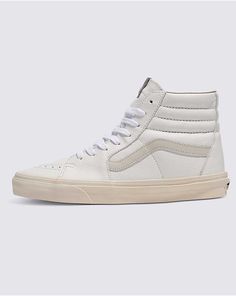 Sk8-Hi Premium Leather Shoe Rain Drum, Vans High Top, Vans High, Back To School Shoes, Vans Store, Jane Clothing, Vans Logo, High Top Vans, Sweatpants Shorts