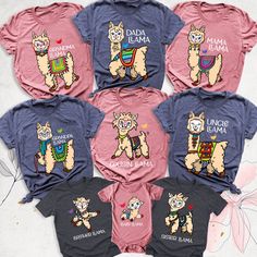 "Funny Family Matching Shirts, Birthday Baby Bodysuit, Funny Family Shirt, Birthday Party Shirt, Mama Daddy Funny Shirt, Cousins Matching Tee Hello, Thanks for your support. Your gladness comes first and all work is done with Love in here. Always keep your support, please:) Funny Family Matching Shirts are branded Bella+Canvas.  Funny Family Matching Shirt  Contents: - Solid colors: %100 Cotton.  - Heather colors: %52 Cotton + %48 Polyester* This ultra-soft graphic tee is made from a comfortable cotton-poly blend that is breathable, non-shrinking, and lasts longer than your average graphic shirt. HOW TO ORDER YOUR FUNNY FAMILY MATCHING SHIRT  -Please, Check and Review all  Funny Family Matching Shirt Photos. -Select Your Funny Family Matching Shirt T-Shirt Size and Funny Family Matching Sh Funny Character Print Tops For Playtime, Playful Multicolor T-shirt For First Birthday, Fun Character Print Tops For Family Events, Casual Tops With Cartoon Print For Birthdays, Casual Tops With Cartoon Print For Birthday, Casual Cartoon Print Tops For Birthday, Funny Unisex Tops For Birthday, Cute Cartoon Print Family T-shirt, Cute Family Cartoon Print T-shirt