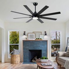 a living room filled with furniture and a fire place