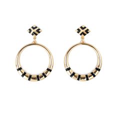 (99+) Fab.com | Enamel Geometric Hoop Earrings Geometric Hoop Earrings, Family Jewels, Powerful Art, Bridesmaid Accessories, Loop Earrings, Sarah Jessica, Fashion Icons, Designer Fashion Jewelry, Sarah Jessica Parker