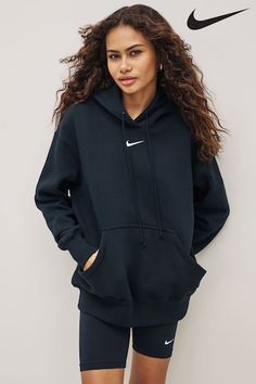 Women's Sportswear | Sports Clothing & Accessories | Next UK Nike Oversized Hoodie, Oversized Hoodie Women, Woman Hoodie, High Top Adidas, Nike Cap, Black Sportswear, Hoodie Oversize, Oversize Women