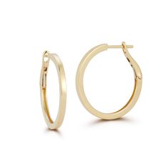 A classic, solid 14k gold hoop earring is a must-have in every woman's jewelry box. Our timeless DRD Solid Gold Medium Hoops are the definition of instant polished perfection. These are the ultimate, gold hoop earrings that can be worn with anything - they’ll quickly become your everyday faves! The lever back closure keeps your hoops secure, and the feather weight means you get the statement look without the heavy feel. As a classic piece of jewelry, The DRD Medium Hoops will always be on trend and in style. 14 Karat Gold 25.5mm in Length x 2.0mm in Width Lever Back Closure Gold Hoop Earring, Dana Rebecca Designs, 14k Gold Hoop Earrings, Kids Bracelets, Buddha Pendant, Climber Earrings, Bridal Engagement Rings, Tennis Necklace, Tennis Bracelet Diamond