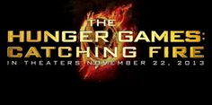 the logo for the upcoming movie, the hunger games catching fire in theater november 22, 2013