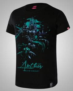 4XL WOW plus size t shirt for mens Arthas Menethil black tee- Shirts For Boys, Plus Size T Shirt, Printed T Shirts, Be Cool, Interesting Stuff