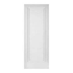 an empty white door on a white background