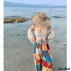 Olivia Mark - Long Beach Vacation Pants: Flowy Wide Leg Pants for a Boho Chic Look Lightweight Maxi Skirt, Vacation Pants, Flowy Wide Leg Pants, Leopard Print Shorts, Body Con Skirt, Pant Length, High Waisted Denim, Long Beach, Olivia Mark