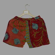 Women's Summer Beach Shorts, Kantha Style Patchwork Pants, Vintage Hippie Shorts, Bohemian Cotton Shorts With Pockets, Handmade Beach Wear Handmade Material: Organic Cotton Size: 28-34 inch           Adjustable Waist          2 sides pocket Our Kantha shorts, organic cotton pants, Bohemian patchwork pants, and recycled pants are crafted from traditional craftsmanship and modern technology. Featuring abstract designs and fun, vibrant colors, these pants are perfect for the summer season and are sure to make any wardrobe charmingly hippy. Since these are handmade from different patchwork fabrics, they might differ slightly from the picture color. Beach Season Patchwork Bottoms, Multicolor Hippie Shorts For Vacation, Bohemian Summer Shorts, Bohemian Beach Shorts With Pockets, Hippie Multicolor Shorts For The Beach, Hippie Multicolor Shorts For Beach, Bohemian Shorts For Beach Season, Hippie Multicolor Beach Shorts, Bohemian Summer Festival Shorts