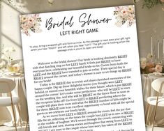 a wedding shower letter with flowers on it