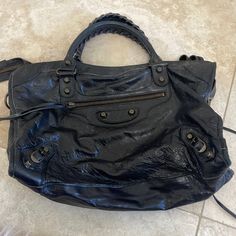 In Great Condition - A Little Distressed But That’s The Look Of It. Bags Balenciaga, Balenciaga Bag, City Bag, Balenciaga City Bag, Limited Time, Balenciaga, Bag Lady, Shoulder Bag, Black