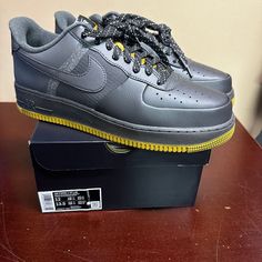 Nike Mens Black Air Force 1 '07 Lv8 Fb8877-200 Lace Up Sneaker Shoes Size Us 12 Brand: Nike Department: Men Size: 12 Color: Black Type: Athletic Style: Sneaker Style Code: Fb8877-200 Pattern: Solid Theme: Sports Shoe Shaft Style: Low Top Closure: Lace Up Features: Comfort, Adjustable Occasion: Activewear Seasons: All Season Condition: New With Box I Offer Discounts For All Return Customers. - Jvs Black Air Force 1, Sneaker Style, Athletic Style, Nike Mens, Sneaker Shoes, Athletic Fashion, Air Force 1, Black Nikes, Low Top