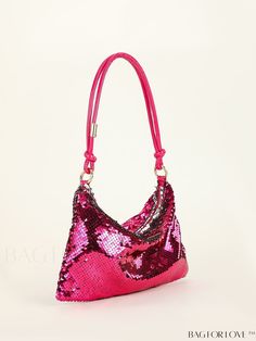 BagForLove - Stylish Sequin Zip Hobo Bag for Chic Home and Office DÃ©cor Product Description Color Hot Pink Details Contrast Sequin Magnetic No Strap Type Adjustable Bag Size Medium Style Glamorous Pattern Type Plain Closure Type Zipper Type Hobo Bag Material Fabric Composition 100% Polyester Size Chart INCH CM Bag Height Bag Length Bag Width Handle Height 7.5 inch 10.6 inch 0.4 inch 7.1 inch Bag Height Bag Length Bag Width Handle Height 19 cm 27 cm 1 cm 18 cm Details Pictures Similar Products h Pink Crossbody Shoulder Bag For Party, Trendy Double Handle Evening Bag For Parties, Trendy Hobo Bag With Adjustable Strap For Party, Adjustable Strap Shoulder Evening Bag For Party, Party Evening Shoulder Bag With Adjustable Strap, Pink Evening Bag For Mobile Phone, Pink Tote Bag For Party, Pink Tote Bags For Party, Trendy Hobo Shoulder Bag For Party