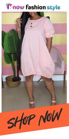 Pink Fashion Casual Solid Basic O Neck Short Sleeve Dress Pink T Shirt Dress, Bubble Hem Dress, T Shirt Dresses, Purple And Gold Dress, White Fashion Casual, Dress Peach, Print Shirt Dress, Hot Swimwear, Dress Sleeve Styles