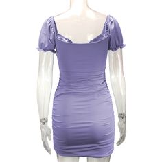 Light Purple Cotton Blend Cut-out Smocked Bodycon Dress Dresses Bodycon, Bodycon Dresses, Women Dresses, Light Purple, Smocking, Cut Out, Bodycon Dress, Cotton Blend, Womens Dresses