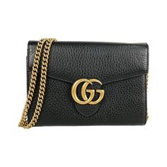 Gucci Gg Marmont Chain Wallet Shoulder Bag Black Width: Approx. 20cm Height: Approx. 14.5cm Depth: Approx. 3.5cm Gucci Shoulder Bag With Gold-tone Logo Plaque, Gucci Shoulder Bag With Gold-tone Logo For Everyday Use, Everyday Clutch With Gold-tone Logo Plaque, Chic Wallet On Chain With Gold-tone Logo For Everyday, Black Wallet On Chain With Gold-tone Logo Plaque, Black Wallet On Chain With Gold-tone Logo, Classic Gucci Bags With Gold-tone Logo Plaque, Chic Gucci Shoulder Bag With Metal Logo, Everyday Leather Wallet On Chain With Gold-tone Logo