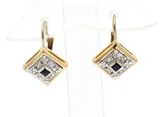 Fine Estate 14k Yellow Gold Diamond Sapphire Square Earrings Square is 10.5mm x 10.5mm Length: 20.5mm Weight: 5 Grams ----------------------------------------------------------------------------------------------------------------------------------- POLICY Purchases Shipping outside the USA: Import duties, taxes, and charges are not included in the item price or shipping cost. These charges are the buyer's responsibility. Please check with your country's customs office to determine what these additional costs will be prior to bidding or buying. While authenticity is Guaranteed or your Money Back, Original Box and papers are included only when so noted in the listing. The timepieces undergo a thorough examination process by our Watchmaker with over 30 years of experience in Rolex, Rolex Tud Rolex Usa, Rolex Tudor, Earrings Square, High End Watches, Square Earrings, Fine Jewellery Earrings, Vintage Watches, 30 Years, Rolex