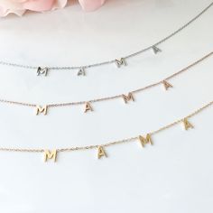 "Mama Necklace - Adjustable 16\"-18\" Length Chain - Stainless Steel Material Available in: Rose Gold, Silver or Gold" Charlotte Rose, Mama Necklace, Gold Rate, Necklace Rose Gold, Necklace Rose, Kissimmee, Rose Gold Necklace, Stainless Steel Material, Steel Material