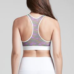 The Racerback Sports Bra gives you the kind of support you know you can count on—day and night. This incredibly fitting bra features a breathable poly/spandex fabric, racerback detail and a comfortable elastic band. 73/27 polyester/spandex with microfiber front lining Standard fit Available in sizes XS - XL Model is 5ft 9in, 125 lbs and is wearing size Small Sporty Fitted T-back Sports Bra, Fitted Nylon Activewear For Sports Events, Green Sports Bra With Built-in Padding For Training, Green Sports Bra With Built-in Padding For Gym, Green Stretch Activewear For Light Sports, Green Compression Activewear For Light Sports, Fitted Breathable T-back Sports Bra, Green Athleisure Sports Bra With Built-in Padding, Green Functional Sports Bra For Light Sports