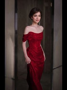 Olivia Mark - Shoulder Evening Dress, Elegant and Sparkling Bridal Host for Sophisticated Events Mafia Dress, Red Off Shoulder Dress, Different Wedding Dresses, Elegant Red Dress, Sequin Evening Gowns, Red Evening Dress, Red Cocktail Dress, Evening Gowns Elegant, Family Tradition