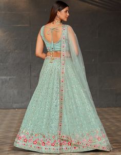 Designer Party Wear Lehenga Choli Processing Time : 20-25 Business Days Work : Designer Jari,Sequance,Thread Embroidery Work Fabric:Top : Georgette Bottom : Georgette Dupatta : Soft Net Color:Top : Sky Blue Bottom : Sky Blue Dupatta : Sky Blue Note : Properly care for your clothing by following care instructions Sky Blue Lehenga Party Wear, Light Blue Georgette Party Dupatta, Designer Light Blue Georgette Dupatta, Sky Blue Net Lehenga, Sky Blue And Pink Lehenga, Sky Blue Lehenga, Lehenga Blue, Blue Dupatta, Georgette Lehenga