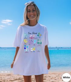 Sea Glass Comfort Colors Summer Beach Vacation Shirt,beach Glass Tshirt for Her, Oversized Beach Coverup, Beach Lover Gifts,beachy Shirt - Etsy Vacation Shirts Beach, Tshirts For Women, Beach Lover Gifts, Summer Beach Vacation, Coverup Beach, Beach Lover, Vacation Shirts, Beach Lovers, Beach Glass