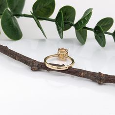 A sweet citrine ring in solid 14k yellow gold with natural diamond accents. Perfect to pair with your fall outfits, now is the ideal time to add a piece like this to your wardrobe.