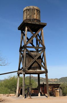 Old Water Tower Royalty Free Stock Photography - Image: 14904627 Goldfield Ghost Town, Planet Coaster, Water Towers