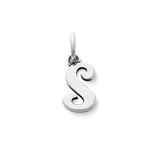 Script Initial Charm - James Avery Sterling Silver Initial Pendant Charms For Anniversary, Engraved Sterling Silver Initial Pendant Charm, Sterling Silver Engraved Initial Pendant Charm, Classic Everyday Sterling Silver Charms, Silver Initials Charms For Everyday, Silver Initial Pendant Charms For Everyday, Sterling Silver Initial Pendant Charms For Personalized Gifts, Silver Charms With Initials For Everyday, Everyday Silver Charms With Initials