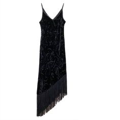 New Robbie Bee Womens Tassel Dress Black Floral Velvet Lined Size 8p Petite $99. 100% Polyester. New Condition With Tag. Made In Usa. Measurement: Bust Across Is 17 Inches. Length Is 45 Inches. Black Tassel Party Dress, Black Fringe Maxi Dress For Spring, Black Party Dresses With Tassels, Black Maxi Dress With Fringe For Spring, Chic Black Tassel Dress, Black Fringe Maxi Dress For Evening, Black Fringe Midi Dress For Summer, Black Fringe Midi Dress For Evening, Black Maxi Dress With Tassels