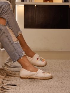 Slip into the comfort of a Cup Of Blossom with our Cactus Rose Espadrilles. These cream linen espadrilles combine style and comfort for your feet. Add a touch of floral flair to any outfit while feeling like you're walking on clouds. Step out in style with our breathable Cup Of Blossom Linen Espadrilles. 0.78" heel Slip-on 100% linen upper Man-made lining Natural Straw insole TPR sole Linen Shoes, Cream Espadrilles, Cactus Rose, Reindeer Headband, On Clouds, Walking On Clouds, Daily Dress, Dress Jewelry, Accessories Necklace