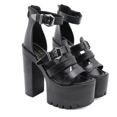 Material: PU Platform Height: 6.5cm Heel Height: 15cm Size: 34-39 Color: Black All measurements are approximate and can vary slightly. Please check the size before order. How to Measure Feet Length Egirl Clothes, High Fashion Outfits, How To Measure, High Heel Sandals, Birkenstock, Gift Shop, High Fashion, Sandals Heels, Heel Height