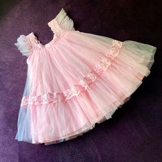 New Pretty Baby Girl Powder Pink Poofy Short Sleeve Tulle Dress With Crochet Detailing. Back Zipper. Never Worn, Excellent Condition No Rips Or Stains. Perfect For A Cute Birthday Party Or Flower Girl Dress! Summer Princess Dress With Ruffles For Playtime, Summer Ruffled Tutu Dress For Play, Summer Tutu Dress With Ruffles For Play, Summer Play Tutu Dress With Ruffles, Spring Princess Dress With Ruffles For Playtime, Sweet Ruffled Tutu Dress, Summer Princess Style Tutu Dress For Play, Pink Ruffled Tutu Dress For Play, Cute Spring Princess Dress For Play