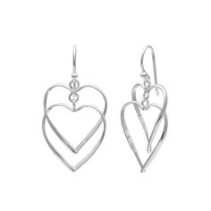 Designed with a double heart motif, these sterling silver PRIMROSE drop earrings provide a delightful look. Designed with a double heart motif, these sterling silver PRIMROSE drop earrings provide a delightful look.Click on this JEWELRY & WATCHES GUIDE to learn about fit, styles, materials and more! Length: 39 mm Backings: fishhook Nickel free Metal: sterling silver Finish: polished Packaging: decorative card Size: One Size. Gender: female. Age Group: adult. Hypoallergenic Double Heart Jewelry, Silver Sterling Double Heart Earrings, Silver Double Heart Sterling Earrings, Silver Double Heart Sterling Silver Earrings, Pierced Double Heart Earrings For Mother's Day, Double Heart Pierced Earrings For Mother's Day, White Gold Double Heart Diamond Earrings, Sterling Silver Double Heart Charm Earrings, Sterling Silver Double Heart Earrings With Charm