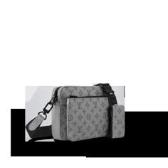 LOUIS VUITTON® - Trio Messenger - Anthracite Grey Louis Vuitton Mens Bags, Louis Vuitton Mens Bag Louis Vuitton Official, Cross Bags Men, Men’s Louis Vuitton, Louis Vuitton Bag Men, Boy Handbag, Louis Vuitton Trio Messenger, Mens Designer Bag, Sac Louis Vuitton