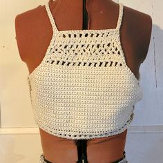 These Are Brand New Handmade Bohemian Crochet Crop Tops Or Bikini Tops! It Is Perfect For All Kind Of Summer Activities - Yoga, Concerts, Summer Festivals, Hula Hooping, The Beach, Shopping, Belly Dancing, American Indian Dress Up Or Clubbing. You Can Wear It With Your Favourite Shorts, Skirt Or Wrap. Selling Top Only Unless You Would Like To Bundle With The Skirt I Paired It With. Bohemian Crop Top For Music Festival, Trendy Crochet Crop Top For Festivals, Handmade Fitted Summer Crochet Top, Handmade Fitted Crochet Summer Top, Hippie Style Fitted Halter Top, Fitted Bohemian Halter Top, Handmade Fitted Hippie Crochet Top, Handmade Fitted Crochet Top In Hippie Style, Handmade Fitted Crochet Hippie Top