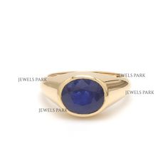 Vintage blue sapphire ring gold | Art deco blue sapphire ring gold | Blue sapphire bezel set oval chunky ring gold | Natural blue sapphire GEMSTONE DETAILS : ✦ Gemstone : Sapphire ✦ Gemstone Type : Natural ✦ Gemstone Shape : Oval ✦ Number of Gemstones : 1 ✦ Gemstone Weight : 3.34 Carats ✦ Gemstone Grade : AAA METAL DETAILS : ✦ Metal : 14K/18K Gold ✦ Metal Color : Yellow / White / Rose Gold ✦ Setting : Shared Prong Setting ✦ Ring Box : Yes SHIPPING DETAILS : ✦ Shipped via : UPS ✦ Production time : 10-12 days ✦ Delivery time : 7-8 days ✦ Expedited shipping : Available ✦ Expedited shipping service : UPS ✦ Expedited shipping time : 5 days ✦ Expedited shipping cost : 70$ CUSTOMISATION DETAILS : We can customize any piece of fine jewelry. You can simply message us on Etsy or drop a text at +91-7 Timeless Blue Gemstone Signet Ring, Elegant Blue Oval Cabochon Signet Ring, Sapphire Bezel-set Oval Cabochon Ring, Oval Blue Signet Ring In 14k Gold, Oval Cabochon Sapphire Ring With Bezel Setting, Fine Jewelry Oval Sapphire Signet Ring, Oval Sapphire Signet Ring Fine Jewelry, Oval Sapphire Signet Ring In Fine Jewelry Style, Elegant Sapphire Oval Signet Ring