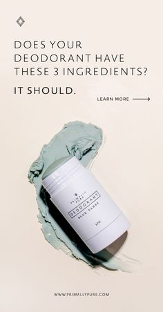 Not all natural deodorants are created equal. Here are the 3 deodorant ingredients that makes ours different (#2 might surprise you!) | Primally Pure Skincare Deodorant Product Photography, Primally Pure, Pure Life, All Natural Deodorant, Perfume Photography, Blue Tansy, Mens Deodorant, Natural Bar Soap, Linoleic Acid