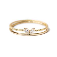 Rings Everyday, Rose Gold Rings, Heart Band, Rings Rose Gold, Stackable Rings Silver, Stacker Rings, Holiday Wishlist, Dainty Gold Rings, Gold Rings Stackable