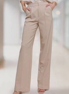 Camel Pleated Dress  Pants - Calla Lily Cosmetics + CL kids Beige Wide-leg Pants For Evening, Chic Beige Wide Leg Pants For Evening, Beige Pants For Spring Evening, Elegant Pleated Wide Leg Pants For Work, Elegant Tailored Bottoms For Office, Tailored Elegant Office Bottoms, Fitted Elegant Wide Leg Pants, Elegant Tailored Office Bottoms, Elegant Full-length Pants For Business Casual