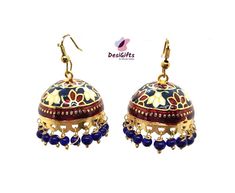 Product Description Gold finish meenakari jhumka earrings available in different colors Select the color of your choice. These Jhumka earrings set have an excellent finish and gives an exquisite sense of style. Suitable for any traditional or contemporary attire and occasion Actual color & quality of the image may slightly vary due to the lighting effects & screen resolution Care: Clean with dry cotton cloth and store it in an appropriate box. Dimension: ~1" Diameter Design: ER#430 Blue Chandbalis For Gift, Blue Temple Jewelry Chandbalis As Gift, Multicolor Meenakari Chandbalis As Gift, Diwali Gift Meenakari Jhumkas, Festive Blue Earrings As Gift, Blue Meenakari Earrings For Festive Season, Blue Meenakari Danglers As Gift, Festive Blue Chandbalis As Gift, Festive Blue Chandbalis For Gift