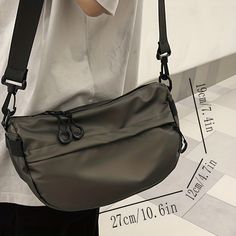 Casual Gray Chest Bag With Adjustable Strap, Gray Travel Chest Bag With Zipper Pocket, Casual Gray Chest Bag With Large Capacity, Gray Chest Bag With Zipper Pocket For Daily Use, Daily Use Gray Chest Bag With Zipper Pocket, Gray Crossbody Shoulder Bag For Outdoor, Gray Shoulder Chest Bag For Daily Use, Functional Gray Chest Bag With Zipper Closure, Functional Gray Chest Bag With Zipper Pocket