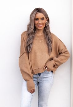 Your Go To Luxe Everyday Sweater | S-XL multiple colors-Sweaters-Krush Kandy Cute Fall Sweaters, Fall Outfits Women Casual, Outfits Women Casual, Everyday Sweater, Bee's Knees, New Sweater, Athleisure Wear, Halloween Fashion, Pale Skin