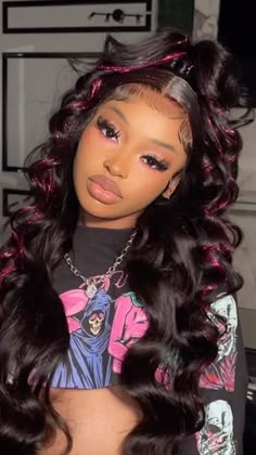 Wigs are back. Everyone is wearing a cute pink wig under a beanie or a cool aqua wig for a night out. However it’s worn, the possibilities are endless when you can change your hair to whatever you want. Birthday Hairstyles, Dyed Hair Inspiration, Quick Weave Hairstyles, Birthday Hair, Frontal Hairstyles, Pretty Hair Color, Pretty Braided Hairstyles, Dope Hairstyles