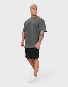 Stand out with our sleek oversized t-shirts, crafted from durable, 100% pre-shrunk cotton. Its acid-washed finish adds a vintage flair, while the roomy fit offers ultimate comfort and freedom of movement. A perfect fusion of style and functionality, this muscle shirt is a must-have for those who value both aesthetics and practicality. Model: Kyle's wearing Dark Grey. His chest is 48.5 inches, and his height is 5'9 he wears 2XL. Why our customers love these men's shirts? 100% premium cotton (won' Muscle Shirt, Oversized T Shirts, Activewear Brands, Sweater Crop, Red S, Muscle Shirts, Dark Wear, Crop Top Sweater, Intense Workout